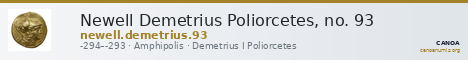 Newell Demetrius Poliorcetes, no. 93 — CANOA