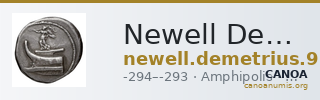 Newell Demetrius Poliorcetes, no. 95 — CANOA