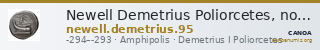 Newell Demetrius Poliorcetes, no. 95 — CANOA