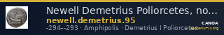 Newell Demetrius Poliorcetes, no. 95 — CANOA