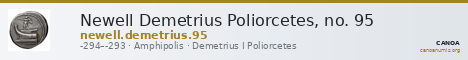 Newell Demetrius Poliorcetes, no. 95 — CANOA