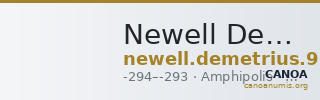 Newell Demetrius Poliorcetes, no. 96 — CANOA
