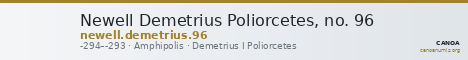 Newell Demetrius Poliorcetes, no. 96 — CANOA