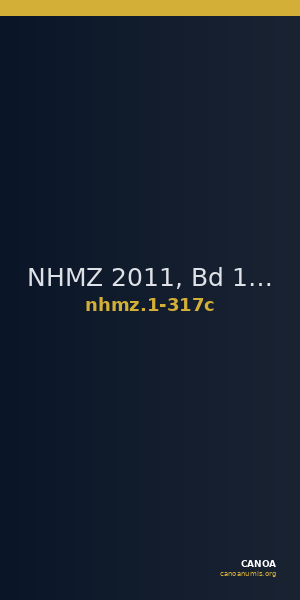 NHMZ 2011, Bd 1 1-317c — CANOA