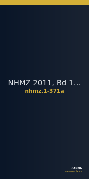 NHMZ 2011, Bd 1 1-371a — CANOA
