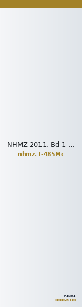 NHMZ 2011, Bd 1 1-485Mc — CANOA