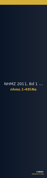 NHMZ 2011, Bd 1 1-485Na — CANOA