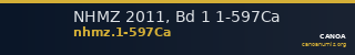 NHMZ 2011, Bd 1 1-597Ca — CANOA