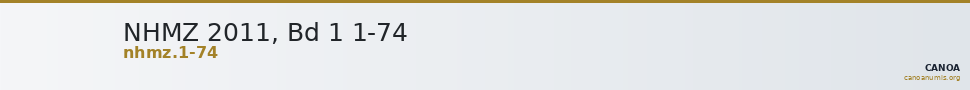 NHMZ 2011, Bd 1 1-74 — CANOA