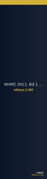 NHMZ 2011, Bd 1 1-80 — CANOA