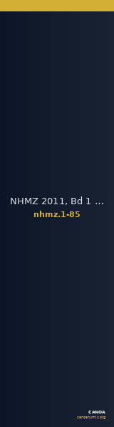 NHMZ 2011, Bd 1 1-85 — CANOA