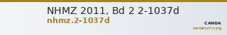 NHMZ 2011, Bd 2 2-1037d — CANOA