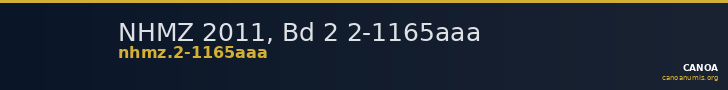 NHMZ 2011, Bd 2 2-1165aaa — CANOA