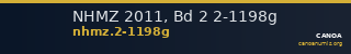 NHMZ 2011, Bd 2 2-1198g — CANOA
