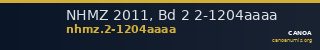 NHMZ 2011, Bd 2 2-1204aaaa — CANOA