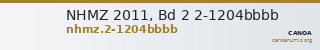 NHMZ 2011, Bd 2 2-1204bbbb — CANOA