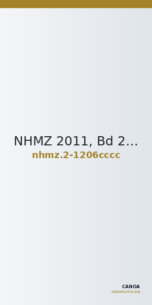 NHMZ 2011, Bd 2 2-1206cccc — CANOA