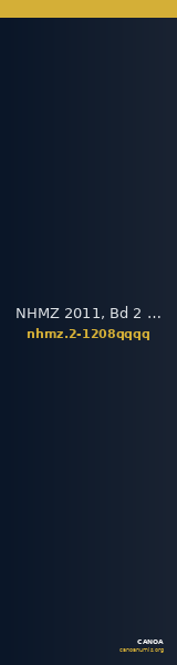NHMZ 2011, Bd 2 2-1208qqqq — CANOA