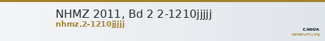 NHMZ 2011, Bd 2 2-1210jjjjj — CANOA