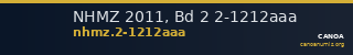 NHMZ 2011, Bd 2 2-1212aaa — CANOA
