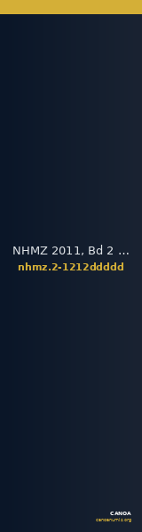 NHMZ 2011, Bd 2 2-1212ddddd — CANOA