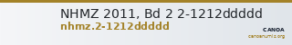NHMZ 2011, Bd 2 2-1212ddddd — CANOA