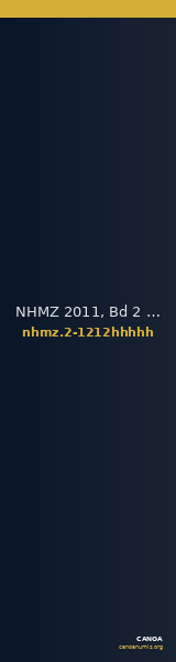 NHMZ 2011, Bd 2 2-1212hhhhh — CANOA