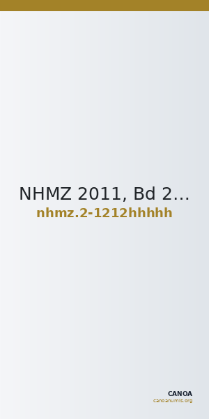 NHMZ 2011, Bd 2 2-1212hhhhh — CANOA