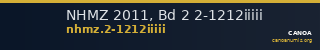 NHMZ 2011, Bd 2 2-1212iiiii — CANOA