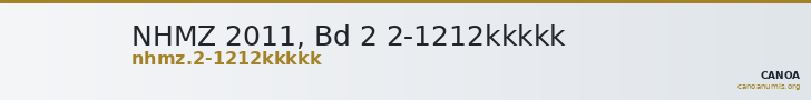 NHMZ 2011, Bd 2 2-1212kkkkk — CANOA