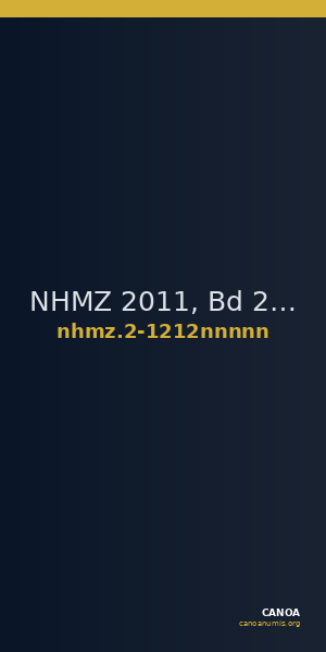 NHMZ 2011, Bd 2 2-1212nnnnn — CANOA