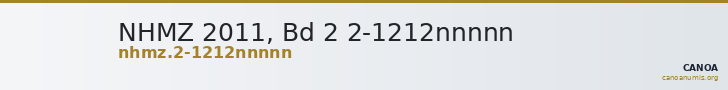 NHMZ 2011, Bd 2 2-1212nnnnn — CANOA