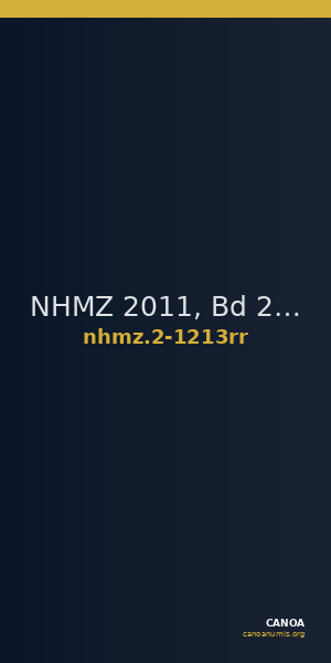NHMZ 2011, Bd 2 2-1213rr — CANOA