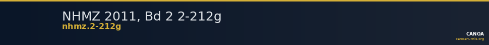 NHMZ 2011, Bd 2 2-212g — CANOA
