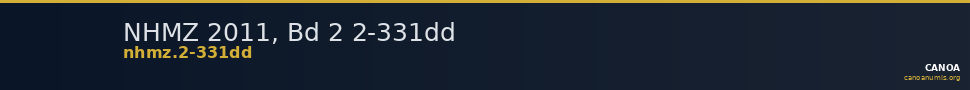 NHMZ 2011, Bd 2 2-331dd — CANOA