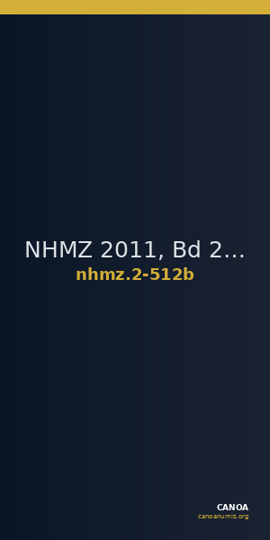 NHMZ 2011, Bd 2 2-512b — CANOA