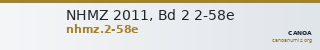 NHMZ 2011, Bd 2 2-58e — CANOA