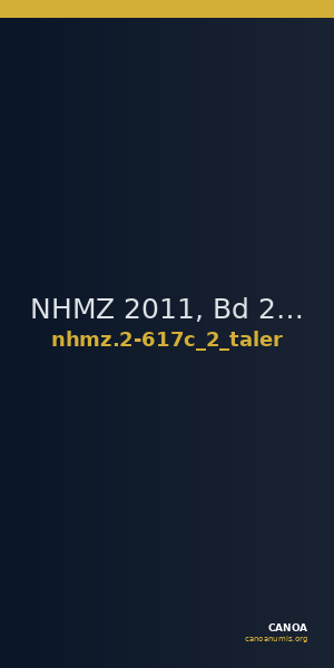 NHMZ 2011, Bd 2 2-617c_2_taler — CANOA