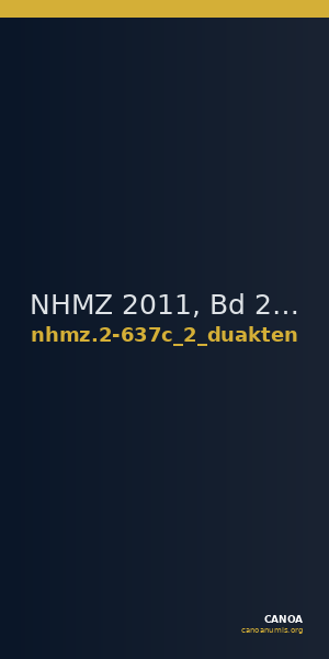 NHMZ 2011, Bd 2 2-637c_2_duakten — CANOA