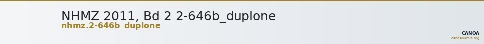 NHMZ 2011, Bd 2 2-646b_duplone — CANOA