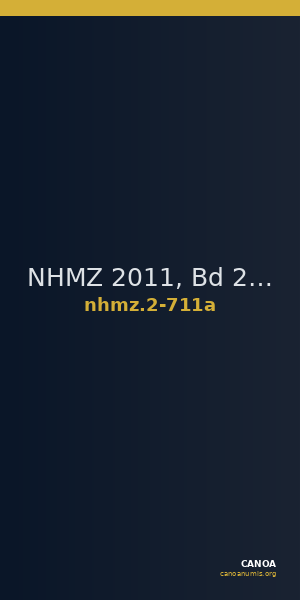 NHMZ 2011, Bd 2 2-711a — CANOA