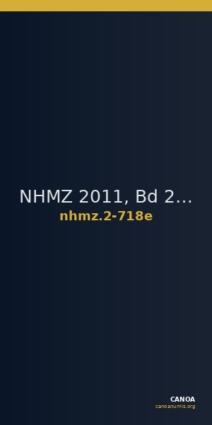 NHMZ 2011, Bd 2 2-718e — CANOA