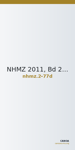 NHMZ 2011, Bd 2 2-77d — CANOA
