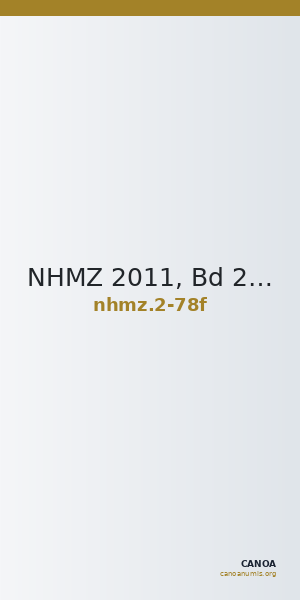 NHMZ 2011, Bd 2 2-78f — CANOA