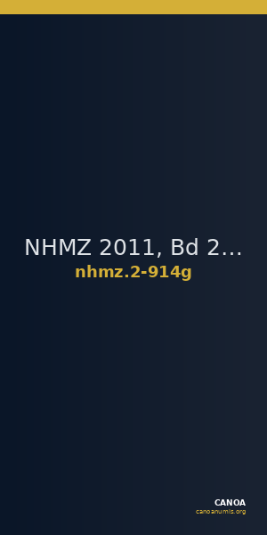 NHMZ 2011, Bd 2 2-914g — CANOA