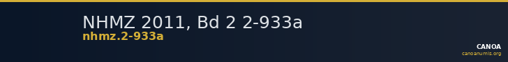 NHMZ 2011, Bd 2 2-933a — CANOA