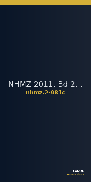 NHMZ 2011, Bd 2 2-981c — CANOA