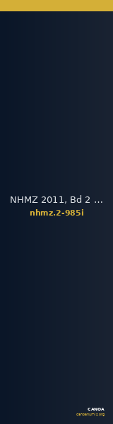 NHMZ 2011, Bd 2 2-985i — CANOA