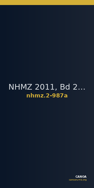 NHMZ 2011, Bd 2 2-987a — CANOA