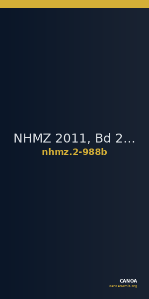 NHMZ 2011, Bd 2 2-988b — CANOA